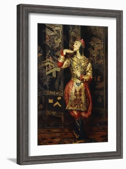 Vaslav Nijinsky in Danse Orientale-null-Framed Giclee Print