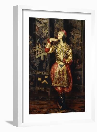 Vaslav Nijinsky in Danse Orientale-null-Framed Giclee Print