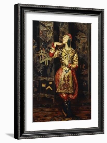 Vaslav Nijinsky in Danse Orientale-null-Framed Giclee Print