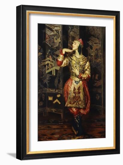 Vaslav Nijinsky in Danse Orientale-null-Framed Giclee Print