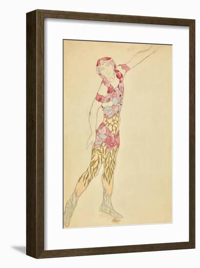 Vaslav Nijinsky in Le Spectre de la Rose-Leon Bakst-Framed Premium Giclee Print