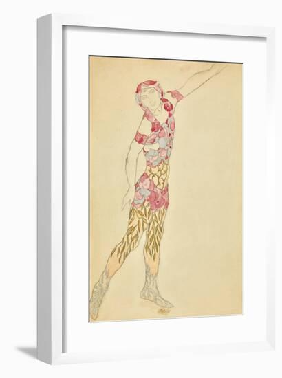 Vaslav Nijinsky in Le Spectre de la Rose-Leon Bakst-Framed Premium Giclee Print