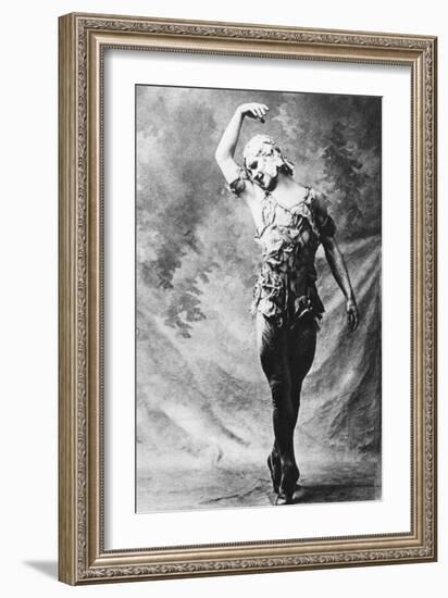 Vaslav Nijinsky, Russian Ballet Dancer, in Le Spectre De La Rose, Paris, 1911-null-Framed Giclee Print