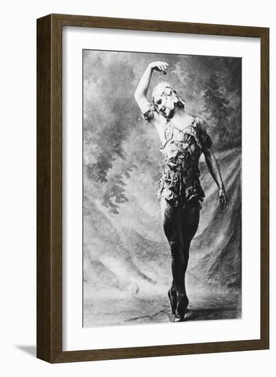 Vaslav Nijinsky, Russian Ballet Dancer, in Le Spectre De La Rose, Paris, 1911-null-Framed Giclee Print