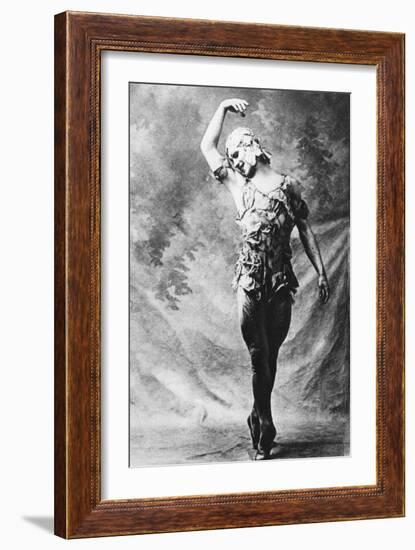 Vaslav Nijinsky, Russian Ballet Dancer, in Le Spectre De La Rose, Paris, 1911--Framed Giclee Print