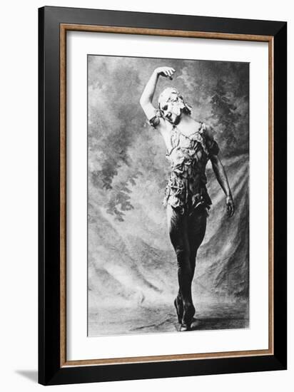 Vaslav Nijinsky, Russian Ballet Dancer, in Le Spectre De La Rose, Paris, 1911-null-Framed Giclee Print