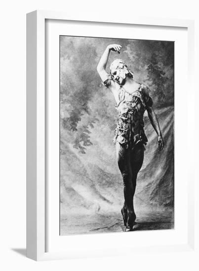 Vaslav Nijinsky, Russian Ballet Dancer, in Le Spectre De La Rose, Paris, 1911-null-Framed Giclee Print