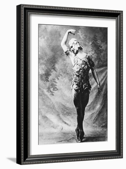 Vaslav Nijinsky, Russian Ballet Dancer, in Le Spectre De La Rose, Paris, 1911-null-Framed Giclee Print