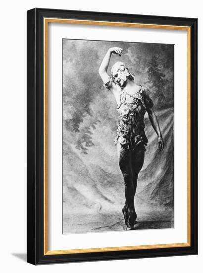 Vaslav Nijinsky, Russian Ballet Dancer, in Le Spectre De La Rose, Paris, 1911-null-Framed Giclee Print