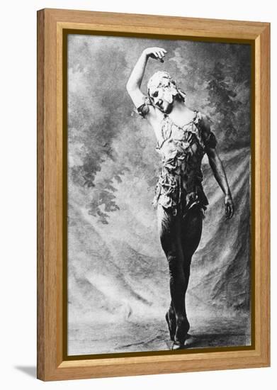 Vaslav Nijinsky, Russian Ballet Dancer, in Le Spectre De La Rose, Paris, 1911-null-Framed Premier Image Canvas