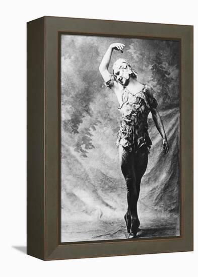 Vaslav Nijinsky, Russian Ballet Dancer, in Le Spectre De La Rose, Paris, 1911-null-Framed Premier Image Canvas