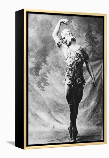 Vaslav Nijinsky, Russian Ballet Dancer, in Le Spectre De La Rose, Paris, 1911-null-Framed Premier Image Canvas