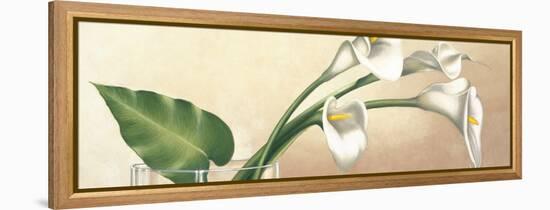 Vaso con calle bianche-Eva Barberini-Framed Stretched Canvas