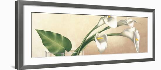 Vaso con calle bianche-Eva Barberini-Framed Art Print