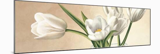 Vaso con tulipani bianchi-Eva Barberini-Mounted Art Print