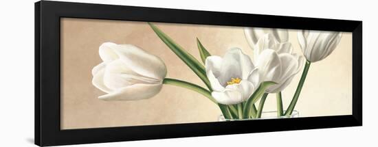 Vaso con tulipani bianchi-Eva Barberini-Framed Art Print