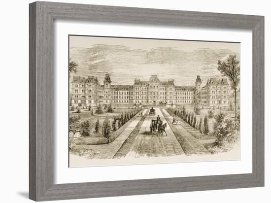 Vassar College, Poughkeepsie, New York State, in C.1870, from 'American Pictures' Published by…-English School-Framed Giclee Print