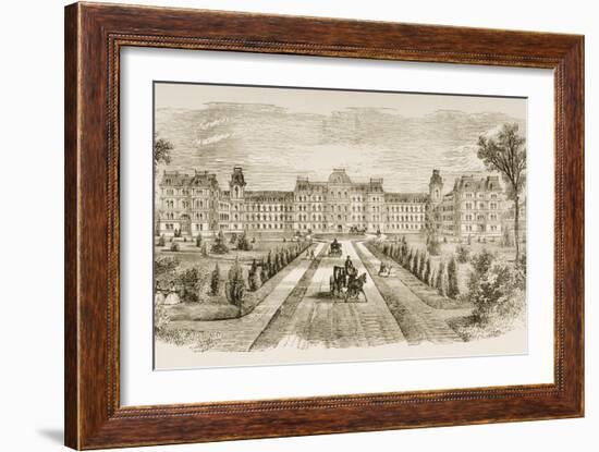 Vassar College, Poughkeepsie, New York State, in C.1870, from 'American Pictures' Published by…-English School-Framed Giclee Print