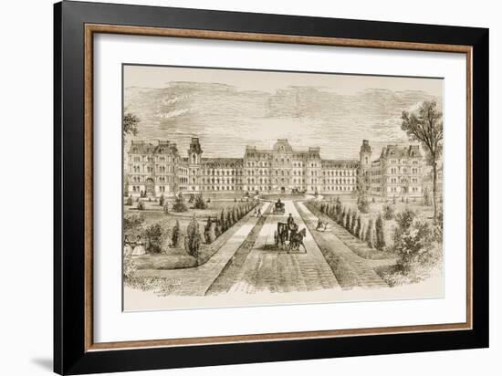 Vassar College, Poughkeepsie, New York State, in C.1870, from 'American Pictures' Published by…-English School-Framed Giclee Print