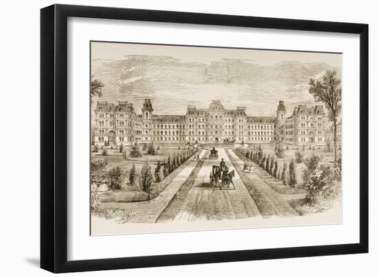 Vassar College, Poughkeepsie, New York State, in C.1870, from 'American Pictures' Published by…-English School-Framed Giclee Print