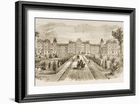 Vassar College, Poughkeepsie, New York State, in C.1870, from 'American Pictures' Published by…-English School-Framed Giclee Print