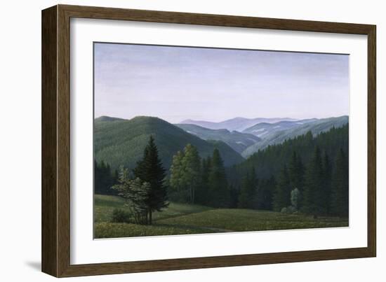 Vast Forest Landscape, 1937-Georg Schrimpf-Framed Giclee Print