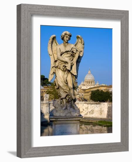 Vatican and River Tiber, Rome, Lazio, Italy, Europe-Charles Bowman-Framed Photographic Print