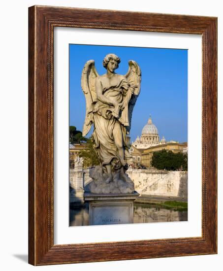 Vatican and River Tiber, Rome, Lazio, Italy, Europe-Charles Bowman-Framed Photographic Print