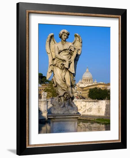 Vatican and River Tiber, Rome, Lazio, Italy, Europe-Charles Bowman-Framed Photographic Print