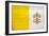 Vatican City Flag Design with Wood Patterning - Flags of the World Series-Philippe Hugonnard-Framed Art Print