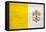 Vatican City Flag Design with Wood Patterning - Flags of the World Series-Philippe Hugonnard-Framed Stretched Canvas