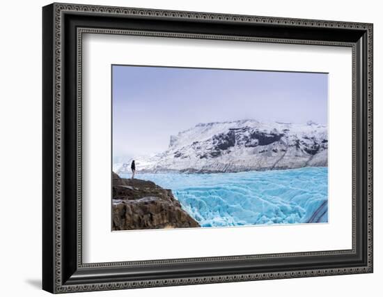 Vatnajokull glacier near Skalafsll, Iceland, Polar Regions-Alex Robinson-Framed Photographic Print