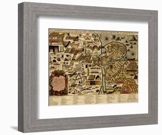 Vauban Defenses on the Narva, Estonia - 1700-Anna Beeck-Framed Premium Giclee Print