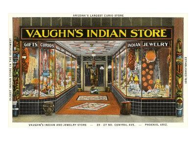 Vaughn S Indian Store Phoenix Arizona Art Print By Art Com