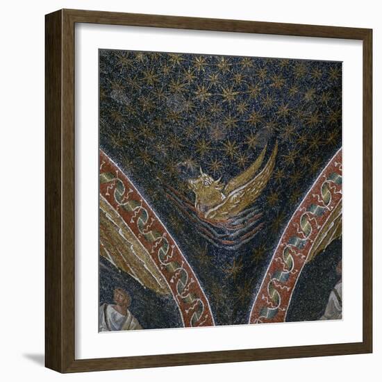 Vault mosaic from the Mausoleum of Galla Placida, 5th century-Unknown-Framed Giclee Print