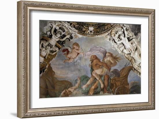 Vault with Sea Deities, Prince's Palace, Today's Town Hall, Masserano, Piedmont, Italy-null-Framed Giclee Print