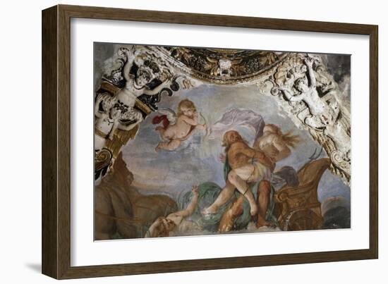 Vault with Sea Deities, Prince's Palace, Today's Town Hall, Masserano, Piedmont, Italy-null-Framed Giclee Print