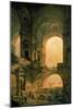 Vaulted Arches Ruin-Hubert Robert-Mounted Art Print