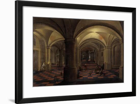 Vaulted Interior with Figures-Pieter The Elder Neeffs-Framed Giclee Print