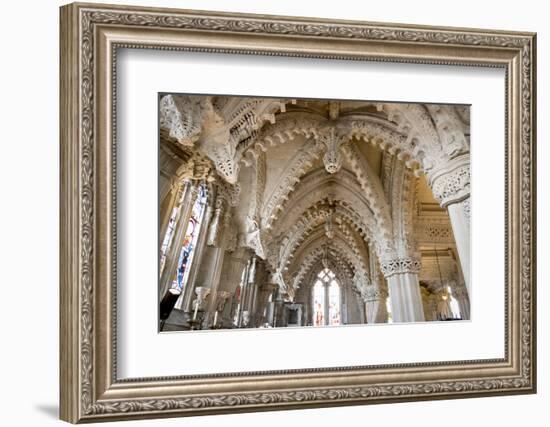 Vaulting in Rosslyn Chapel, Roslin, Midlothian, Scotland, United Kingdom-Nick Servian-Framed Photographic Print