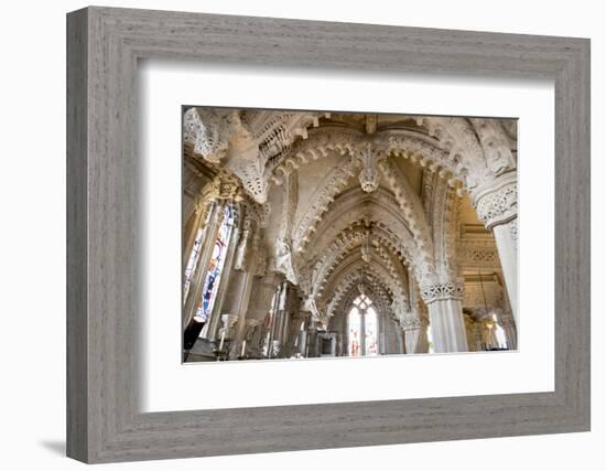 Vaulting in Rosslyn Chapel, Roslin, Midlothian, Scotland, United Kingdom-Nick Servian-Framed Photographic Print