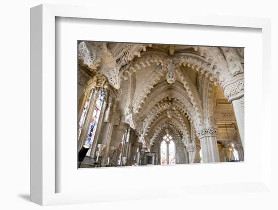 Vaulting in Rosslyn Chapel, Roslin, Midlothian, Scotland, United Kingdom-Nick Servian-Framed Photographic Print