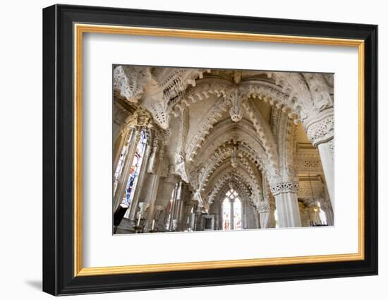 Vaulting in Rosslyn Chapel, Roslin, Midlothian, Scotland, United Kingdom-Nick Servian-Framed Photographic Print