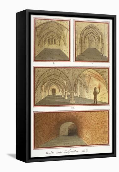 Vaults Beneath Leathersellers' Hall, Little St Helen's, City of London, 1799-null-Framed Premier Image Canvas