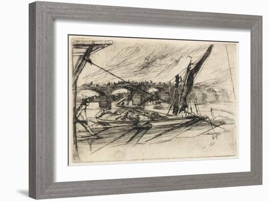 Vauxhall Bridge, 1861-James Abbott McNeill Whistler-Framed Giclee Print