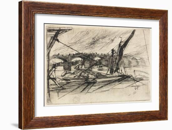 Vauxhall Bridge, 1861-James Abbott McNeill Whistler-Framed Giclee Print