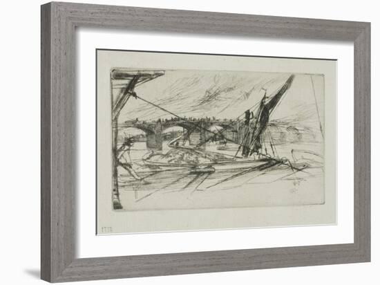Vauxhall Bridge, 1861-James Abbott McNeill Whistler-Framed Giclee Print