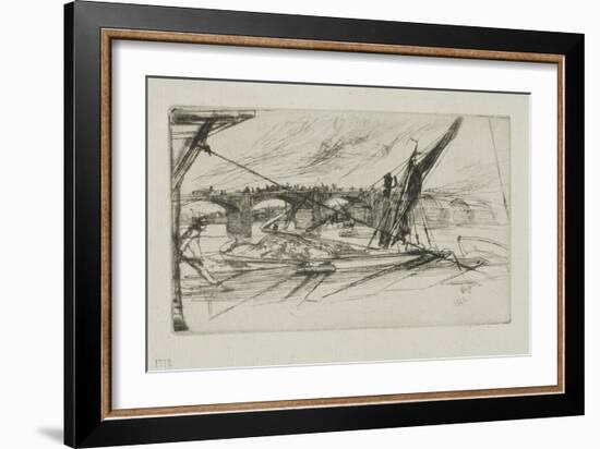 Vauxhall Bridge, 1861-James Abbott McNeill Whistler-Framed Giclee Print