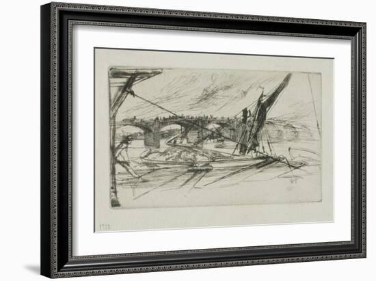 Vauxhall Bridge, 1861-James Abbott McNeill Whistler-Framed Giclee Print