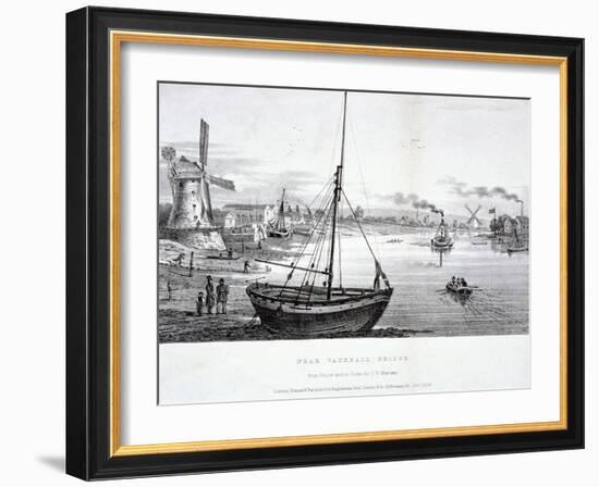 Vauxhall Bridge, London, 1829-FV Martens-Framed Giclee Print